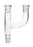 Multiple Adapter, Two Parallel Necks - Socket Size: 19/26 - Cone Size: 34/35 - Borosilicate Glass - Eisco Labs