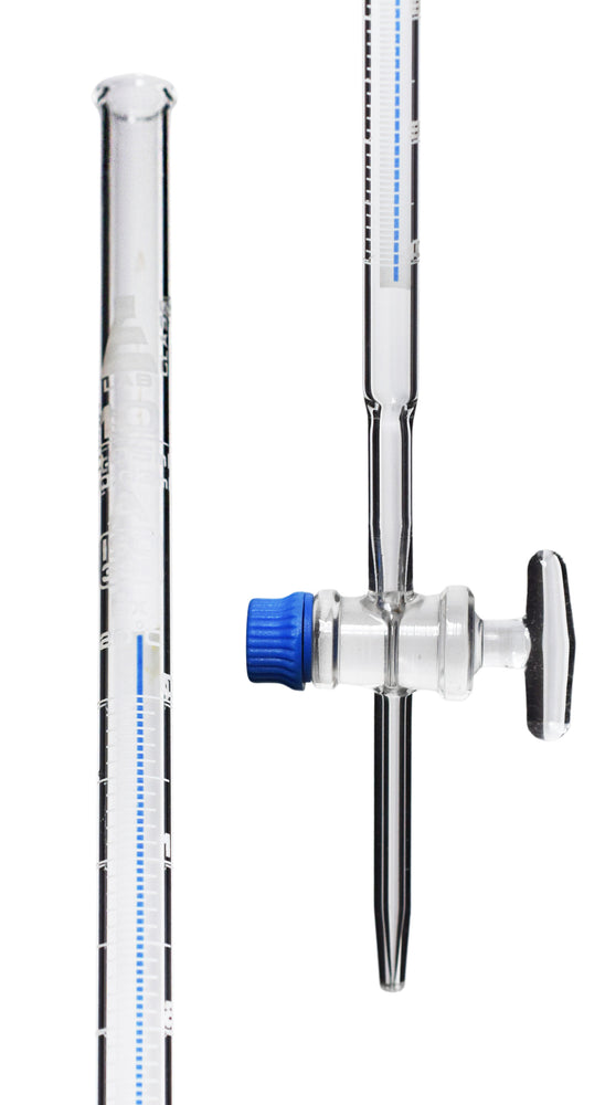 Schellbach Burette, 10mL Class A Glass Stopcock White Graduation