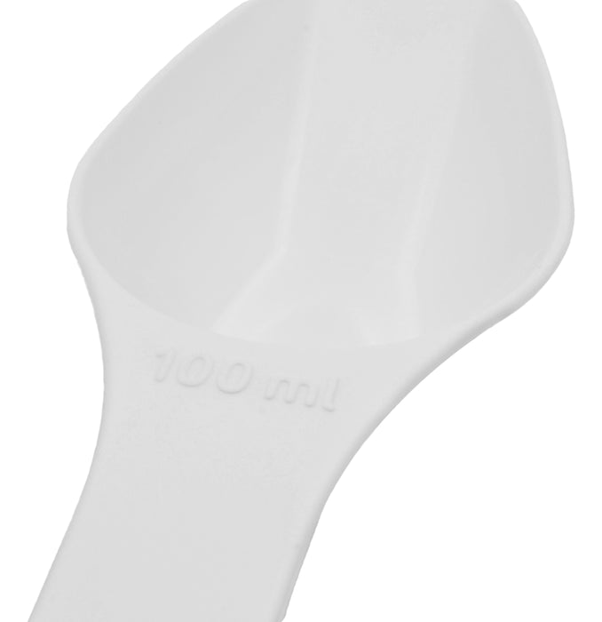 Scoop, 100ml (3.4oz) - Polypropylene - Flat Bottom, Excellent for Measuring & Weighing