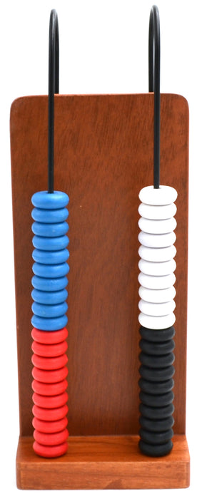 Abacus - Wooden Frame - 2 Steel Wires