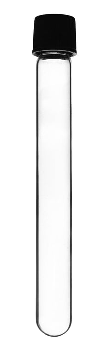Culture Tube with Screw Cap, 15mL, 24/PK - 16x125mm - Round Bottom - Borosilicate Glass