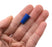Neoprene Stoppers, 1 Hole - Blue - Size: 6mm Bottom, 8mm Top, 16mm Length - Pack of 10