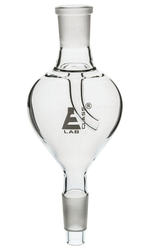 Splash Head, Vertical Pear Shape, Socket Size 14/23, Cone Size 29/32, Borosilicate Glass - Eisco Labs