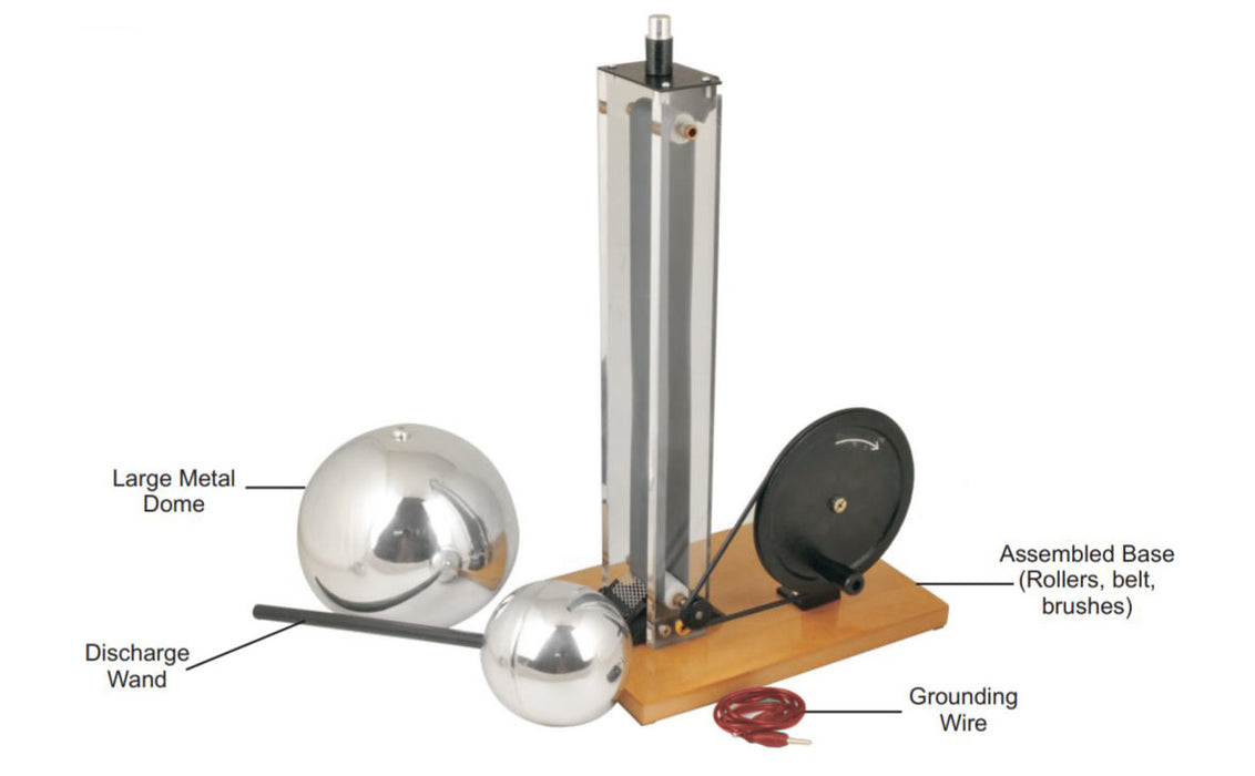 Vandergraph Machine Hand Crank Van De Graaff Generator, 7.9