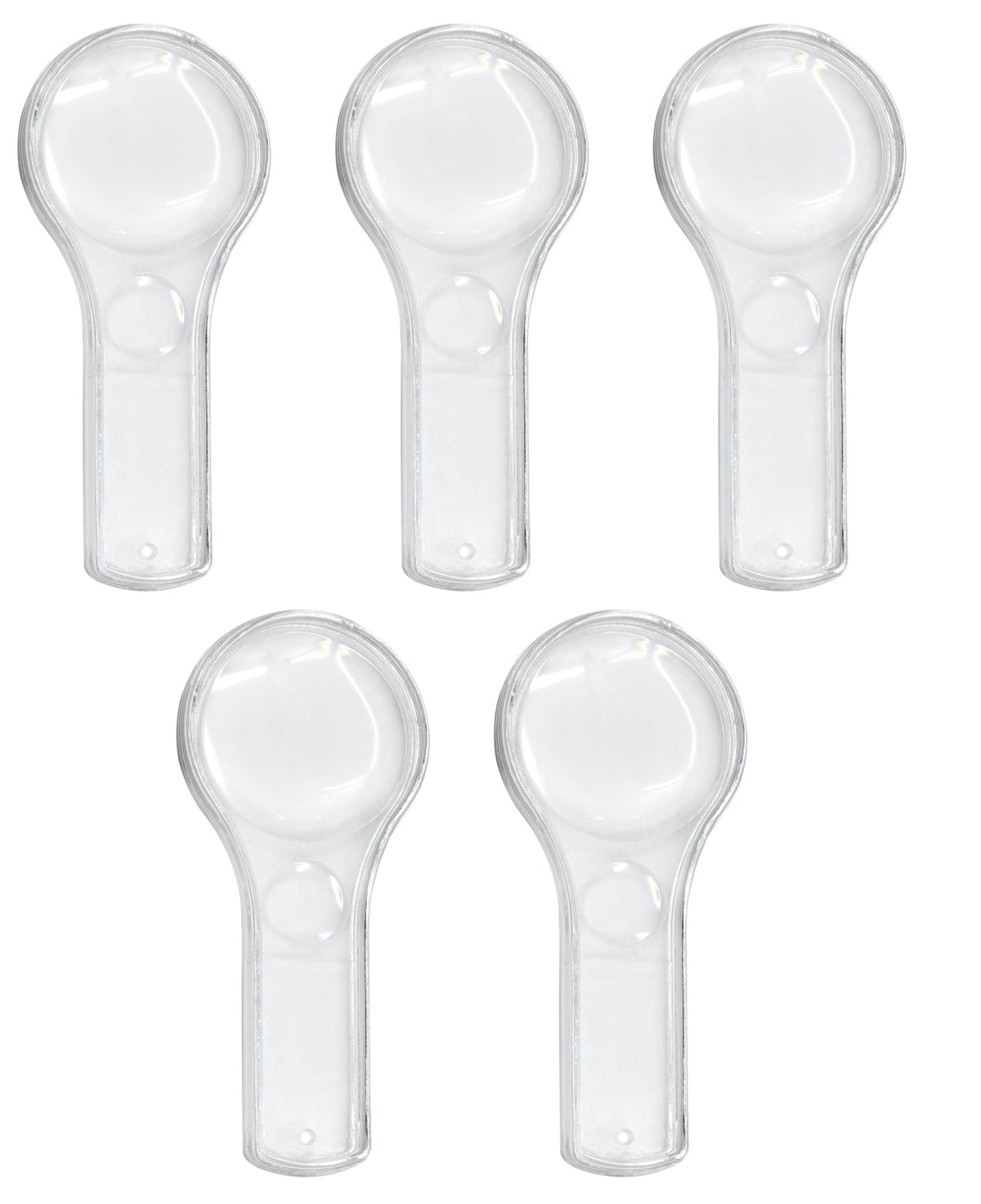 BiFocal Magnifiers (5 Pack) 5x & 3x Magnification Lenses 4.25" — Eisco Labs
