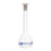 Volumetric Flask, 100ml - Class A - 14/23 Polyethylene Stopper, Borosilicate Glass - Blue Graduation, Tolerance ±0.100 - Eisco Labs