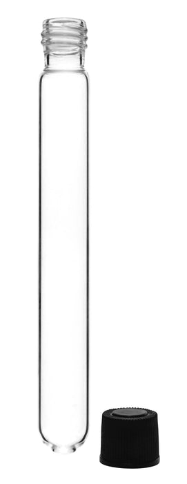 Culture Tube with Screw Cap, 15mL - 16x125mm - Round Bottom - Borosilicate Glass