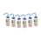 6PK Performance Plastic Wash Bottle,  Sodium Hypochlorite (Bleach), 500 ml - Labeled (4 Color)