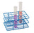 Blue Epoxy Coated Steel Wire Test Tube Rack, 24 Holes, Outer Diameter permitted of tubes 15-16mm or less , 4 X 6 Format