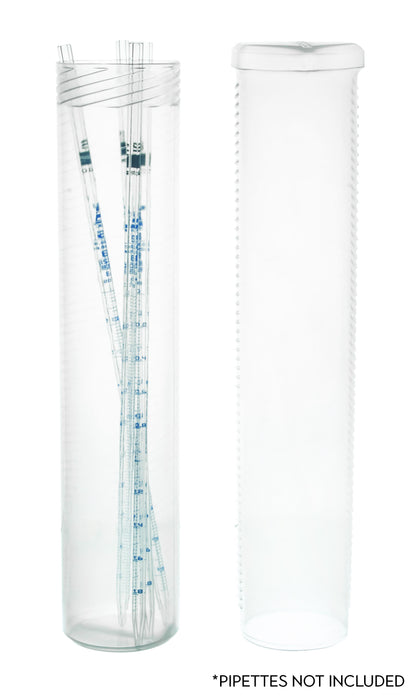 Large Pipette Sterilizing Box, 14 Inch - Translucent Polypropylene - Eisco Labs