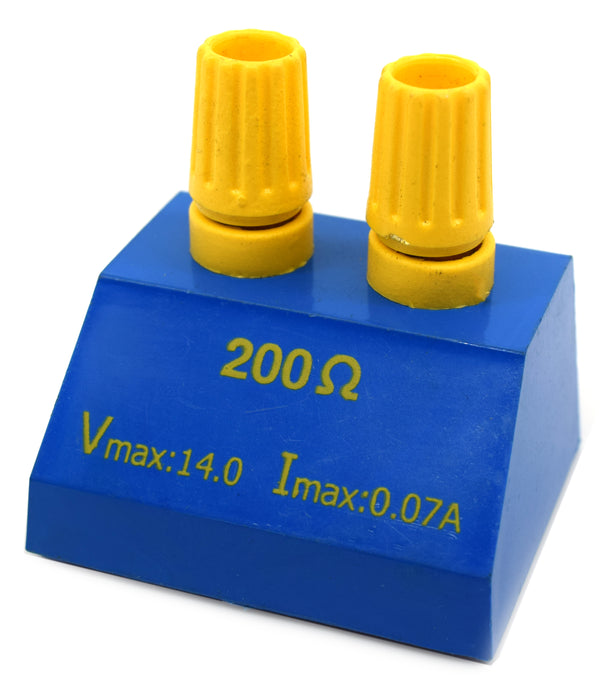Resistance Coil Unit - 200 Ohms, Max 14.0V - For Physics and Electricity Experiments - Eisco Labs