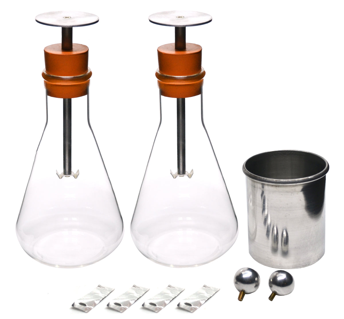 Electroscope Kit, Electrical Charge Demonstration, Borosilicate