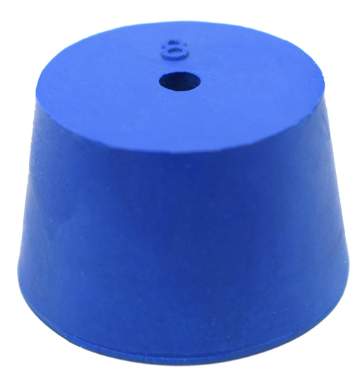 10PK Neoprene Stoppers, 1 Hole - ASTM - Size: #8 - 33mm Bottom, 41mm Top, 25mm Length