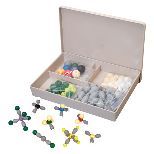 Molecular Model Kit (74 Pieces) - Demonstration of Bond Orientation, VSEPR Theory - Case Included - Eisco Labs
