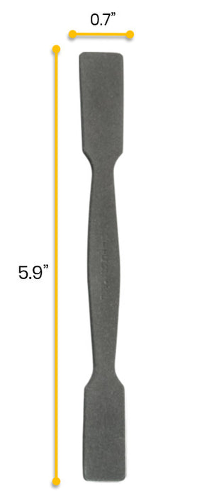 Dual End Spatula, 5.9" - Non-Stick, Chemical Resistant Teflon Coated, Stainless Steel - Flat Blades