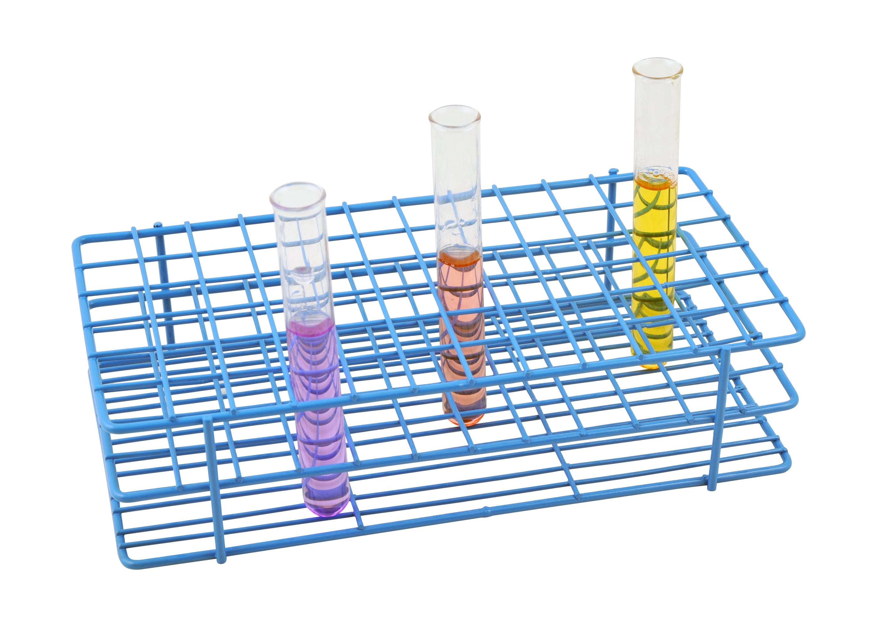 Blue Epoxy Coated Steel Wire Test Tube Rack, 72 Holes, Outer Diameter ...