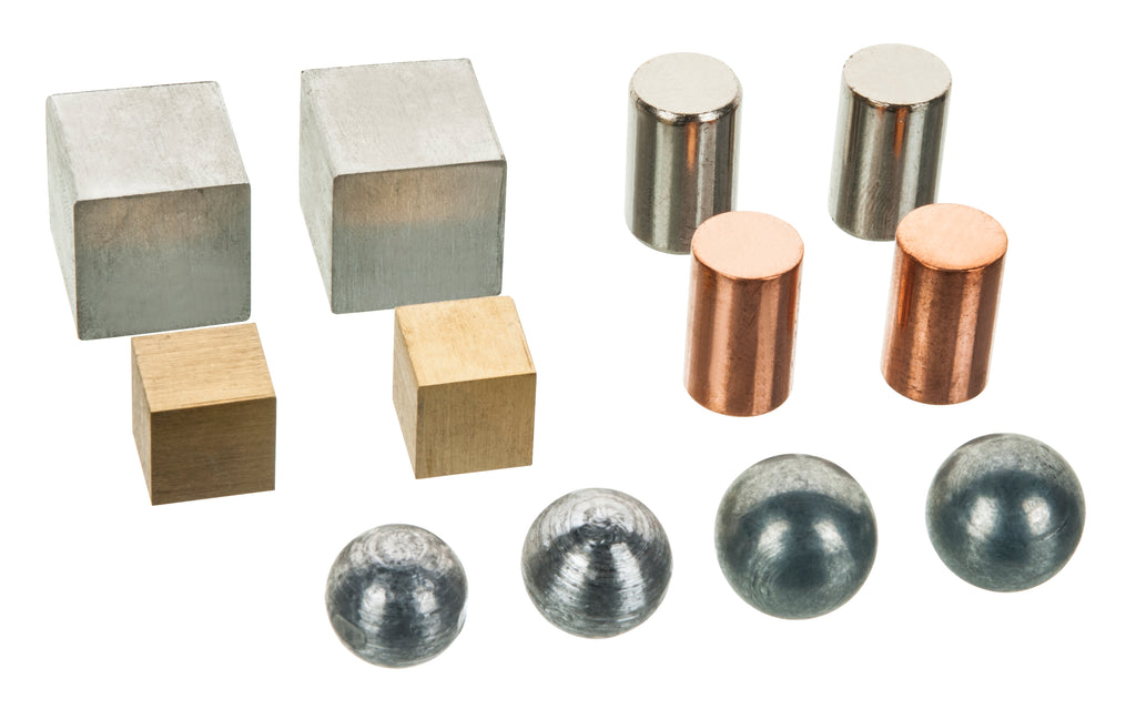 Density Metals Variety Set - Brass, Iron, Aluminum, Copper, Zinc