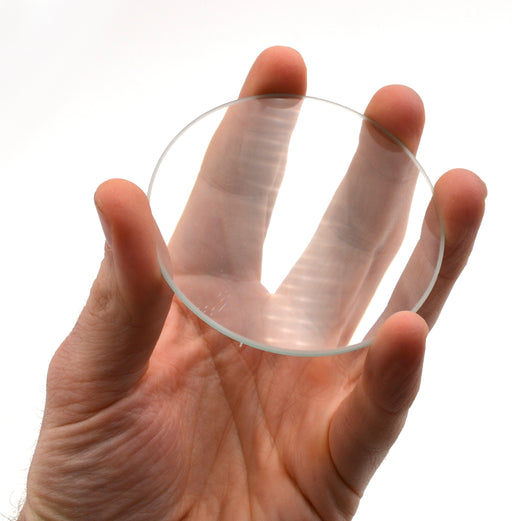 Double Convex Lens, 300mm Focal Length, 3" (75mm) Diameter - Spherical, Optically Worked Glass Lens - Ground Edges, Polished - Great for Physics Classrooms - Eisco Labs