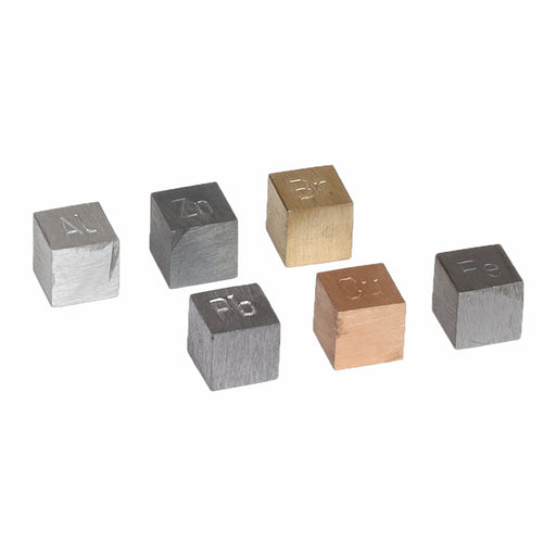 Density Cubes Set - 6 Metals - For Density Investigation