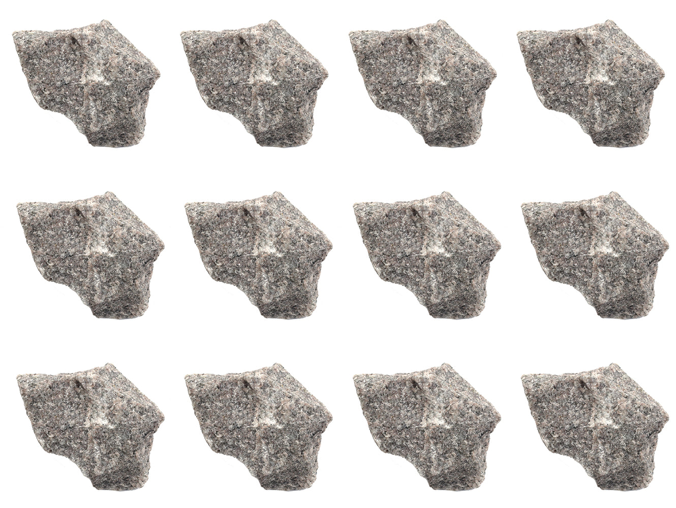 12PK Raw Pink Granite, Igneous Rock Specimens - Approx. 1" - Geologist Selected & Hand Processed - Great for Science Classrooms - Class Pack - Eisco Labs
