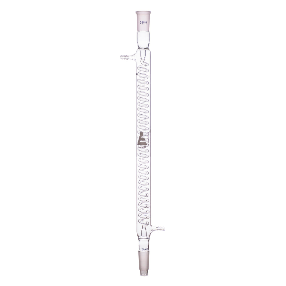 Graham Condenser - 24/40 Joint - Glass Connector - Length, 400mm - Borosilicate Glass