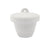 Porcelain Crucible with Lid, 10mL Capacity - Tall Form