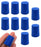 Neoprene Stoppers, Solid Blue - Size: 19mm Bottom, 22mm Top, 28mm Length - Pack of 10
