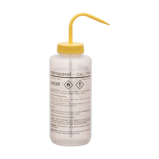 Performance Plastic Wash Bottle, Isopropanol, 1000 ml - Labeled (1 Color)