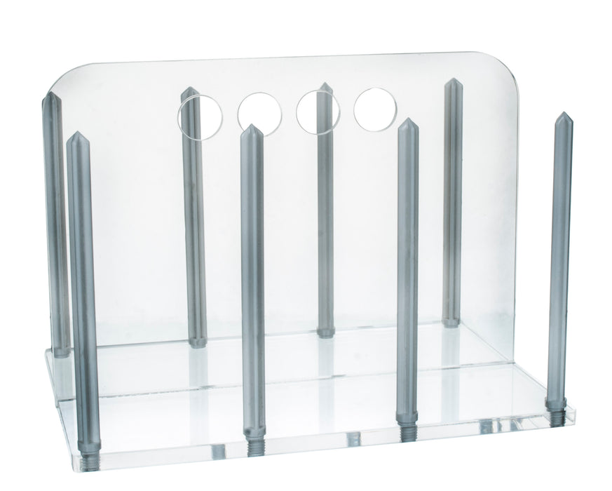 Petri Dish Rack for 90mm Hold up to 60 Dishes - Clear Acrylic