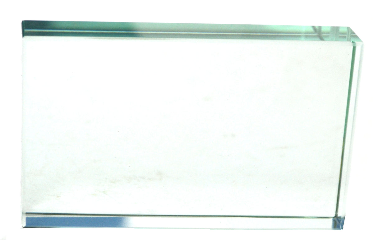 Retangular Glass Block Eisco Labs Glass Rectangular Block; 100mm X 60mm X 18mm Size