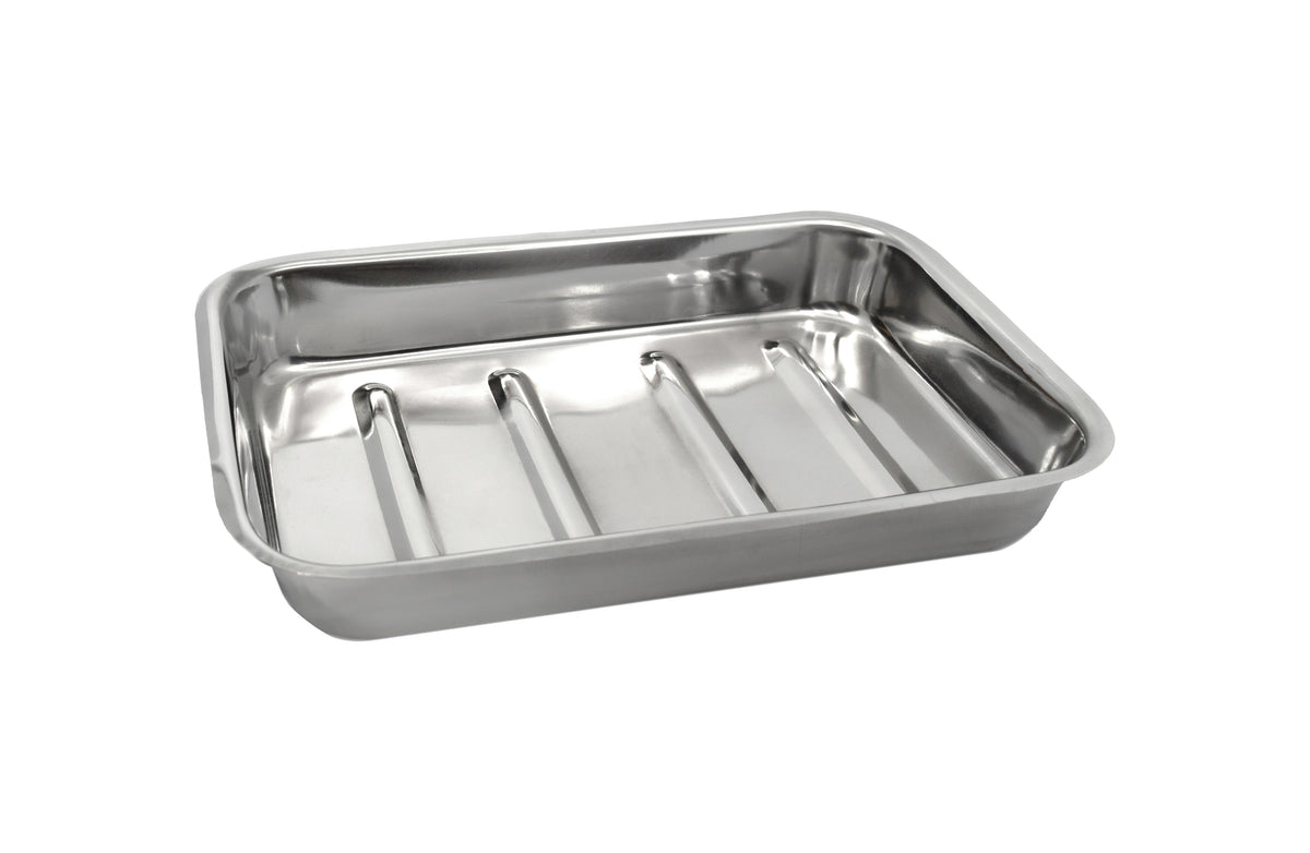Dissection Tray, 10" x 8" High Quality Stainless Steel No Wax Line