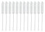 12PK Bristle Cleaning Brushes, 9" - Fan Shaped Ends - 0.75" Diameter