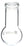 Boiling Flask, 50ml - Borosilicate Glass - Round Bottom, Wide Neck, Beaded Rim - Eisco Labs
