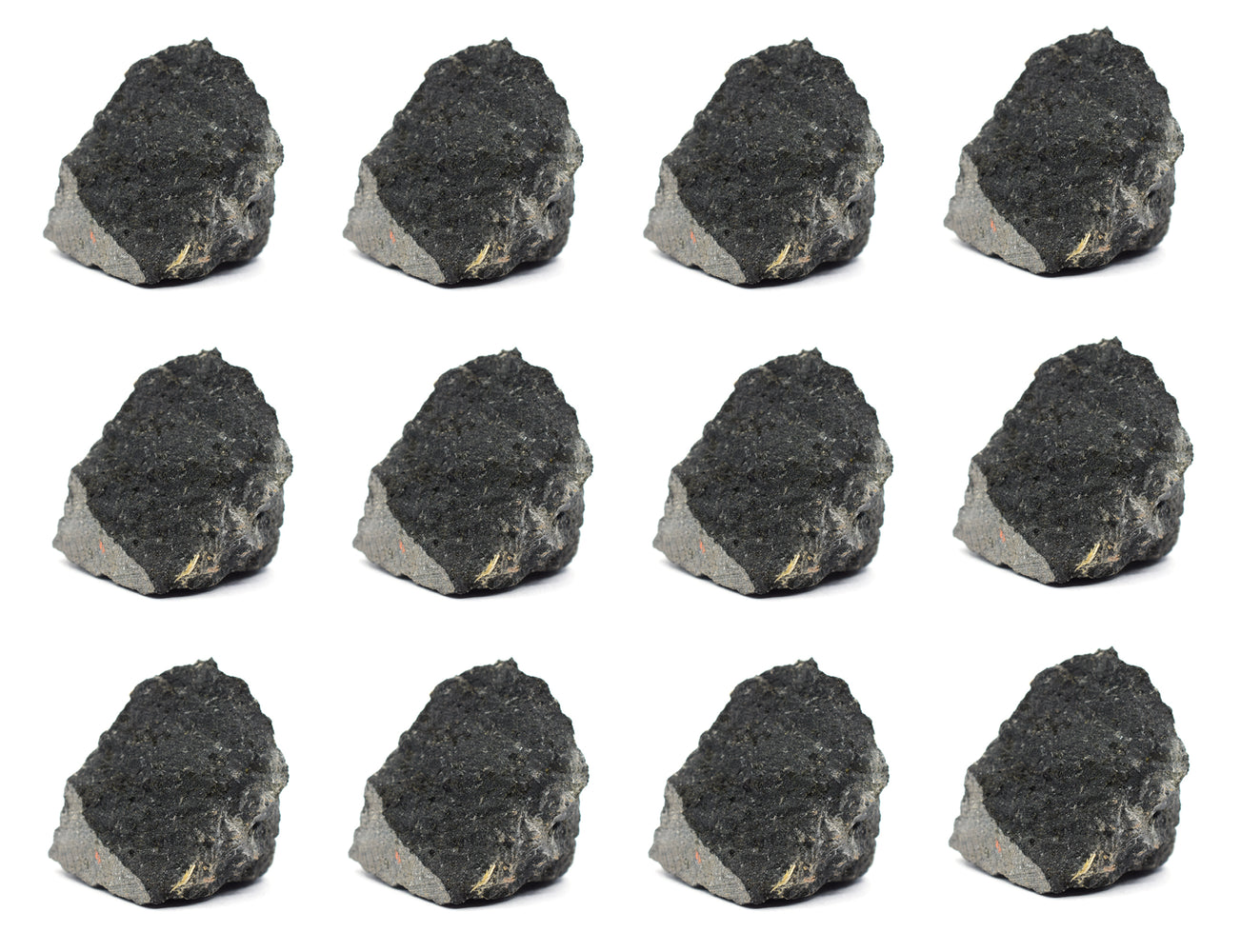 12PK Raw Basalt Rock Specimens, 1" - Geologist Selected Samples - Eisco Labs