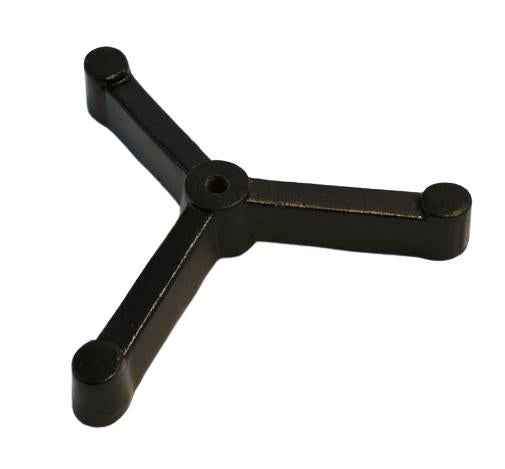 Triangular Tripod Retort Base - 6"x6" Base -  Heavy Duty Cast Iron, Black - Eisco Labs