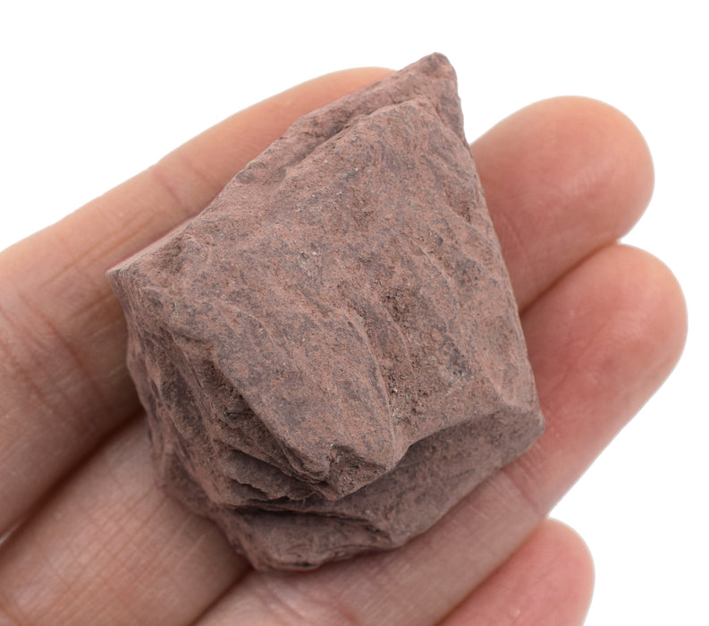 12 Pack - Raw Red Slate, Metamorphic Rock Specimens - Approx. 1"