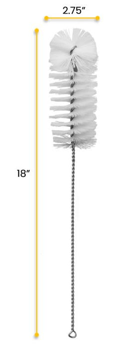Nylon Cleaning Brush with Fan-Shaped End, 18" Length - 8" Diameter