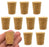 10PK Cork Stoppers, Size #8 - 17mm Bottom, 22mm Top, 27mm Length - Tapered Shape