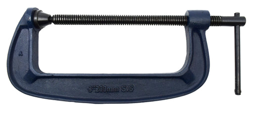 G-Clamp, Drop Forged Steel - 200mm (8") Opening Capability - Eisco Labs