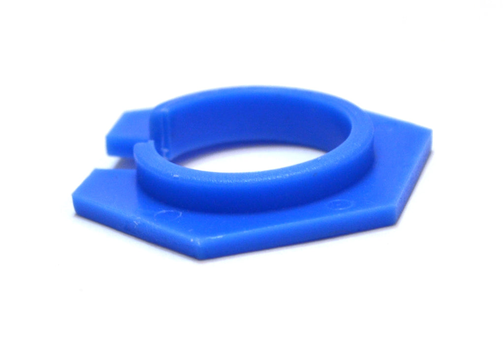 10PK Cylinder Protectors, Fits 50ml Measuring Cylinders - Hexagonal ABS Shape, Plastic - Pack of 10 Protectors - Eisco Labs