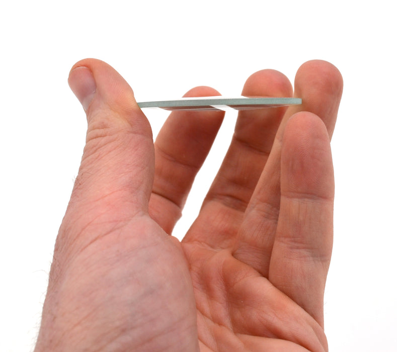 6pc Optical Lens Set, 2" - 200mm, 300mm, 500mm Focal Lengths - 3 Double Convex & 3 Double Concave, 2" (50mm) Diameter Lenses - Optically True Glass - Ground, Beveled Edges - Eisco Labs