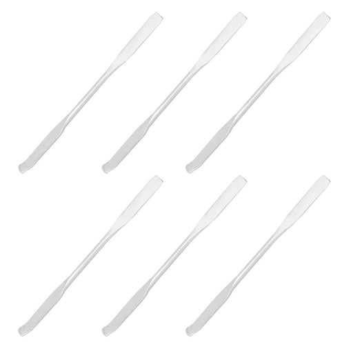 6PK Chattaway Spatulas, 5.9" - Stainless Steel, Polished - Flat End, Bent End