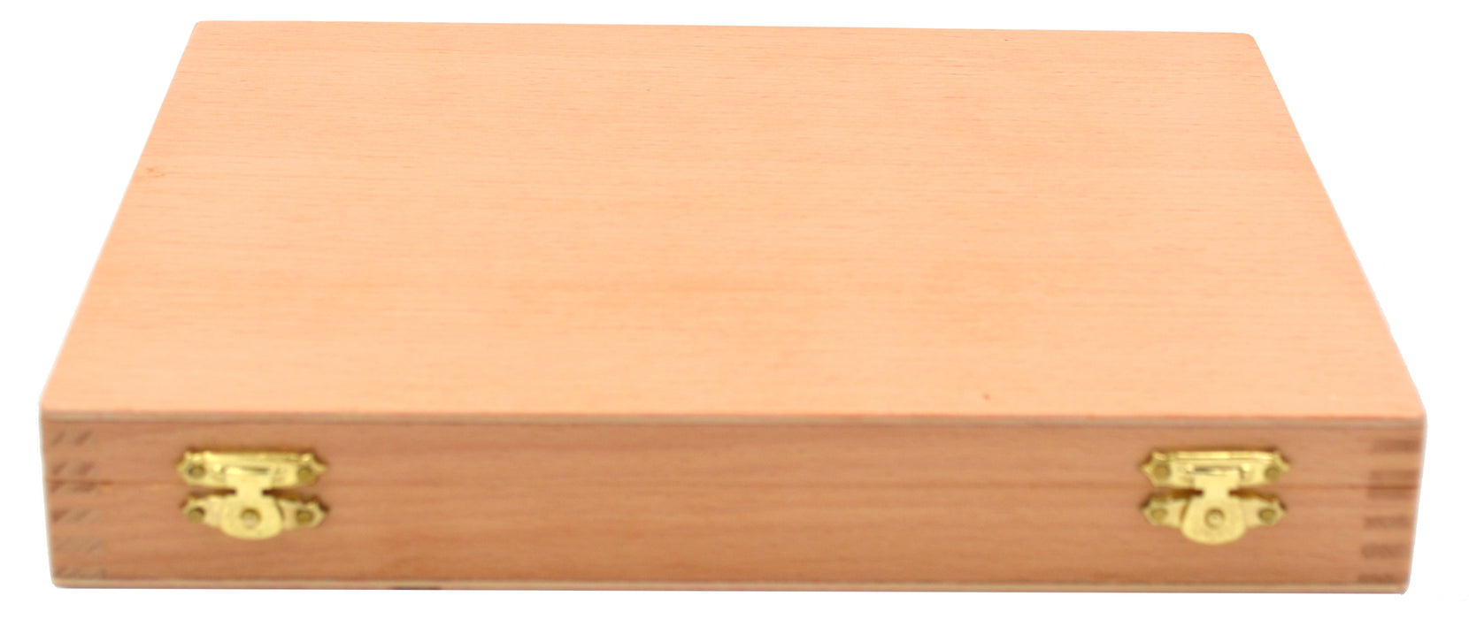Wooden Slide Box for 100 slides, with Latches- Fits 75x25mm Slides - Eisco Labs