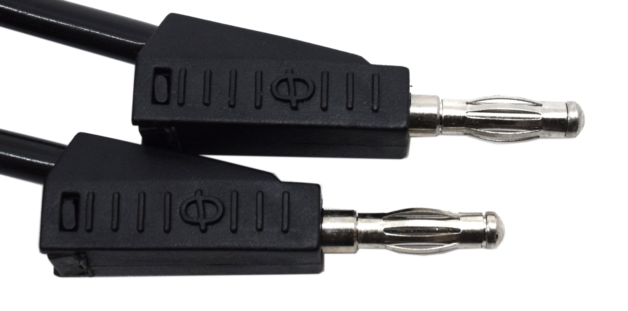 Stackable Plugs Connecting Lead, Black, 12