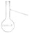 Distilling Flask with Side Arm, 500ml - Borosilicate Glass - Round bottom, Beaded Rim - Eisco Labs