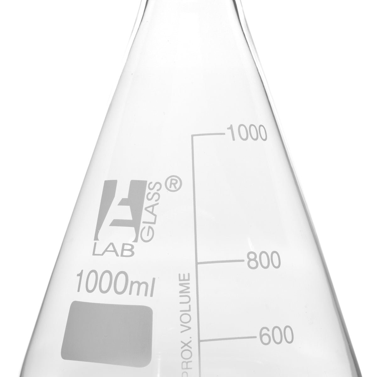 Lab Glass Erlenmeyer Flask 3000ml Wide Mouth Conical Flask - View #5