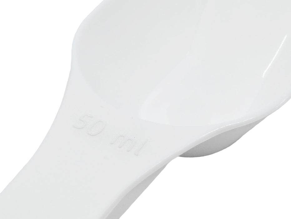 Scoop, 50ml (1.7oz) - Polypropylene - Flat Bottom, Excellent for Measuring & Weighing