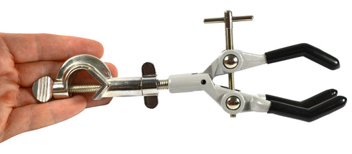 3-Finger Extension Clamp with PVC Coated Prongs & Swivel Bosshead