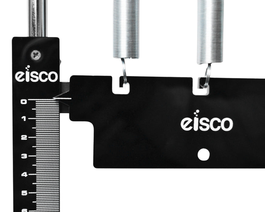 Multi Spring Hooke's Law Apparatus, 35 Inch - Used to Investigate Hooke's Law for Single Spring, Series and Parallel Spring Combinations - Includes Rod, Base & 3 Springs - Eisco Labs