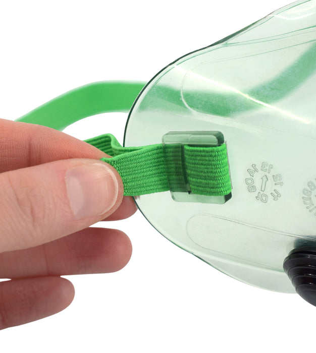 Safety Goggles - Indirect Vent, Anti-Fog - Elastic Strap, Adjustable Fit